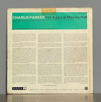 Charlie Parker – Vol 4 'Jazz At Massey Hall'