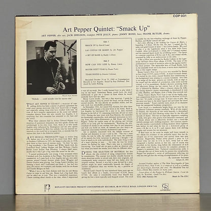 Art Pepper Quintet – Smack Up