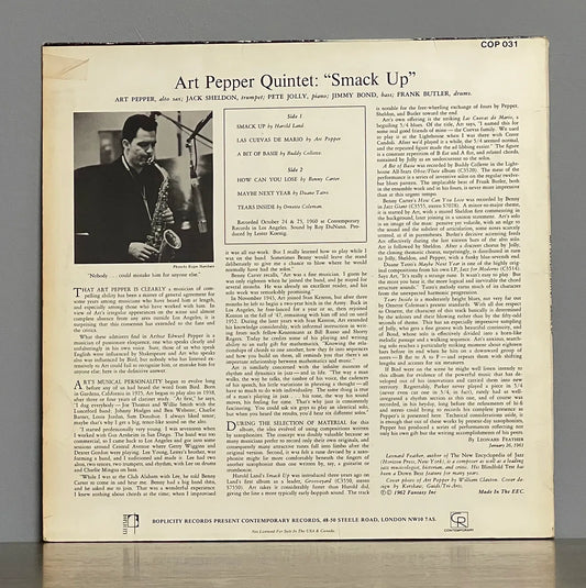 Art Pepper Quintet – Smack Up