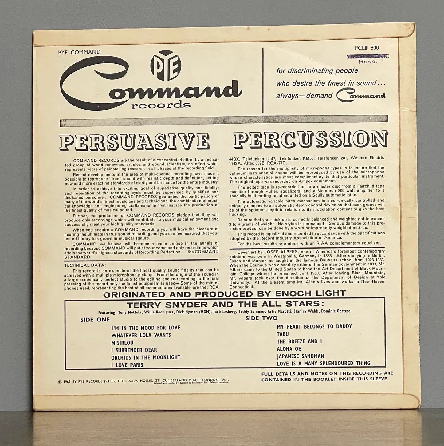 Terry Snyder And The All Stars – Persuasive Percussion