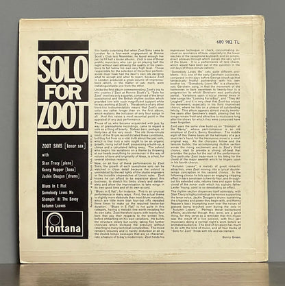 Zoot Sims – Solo For Zoot