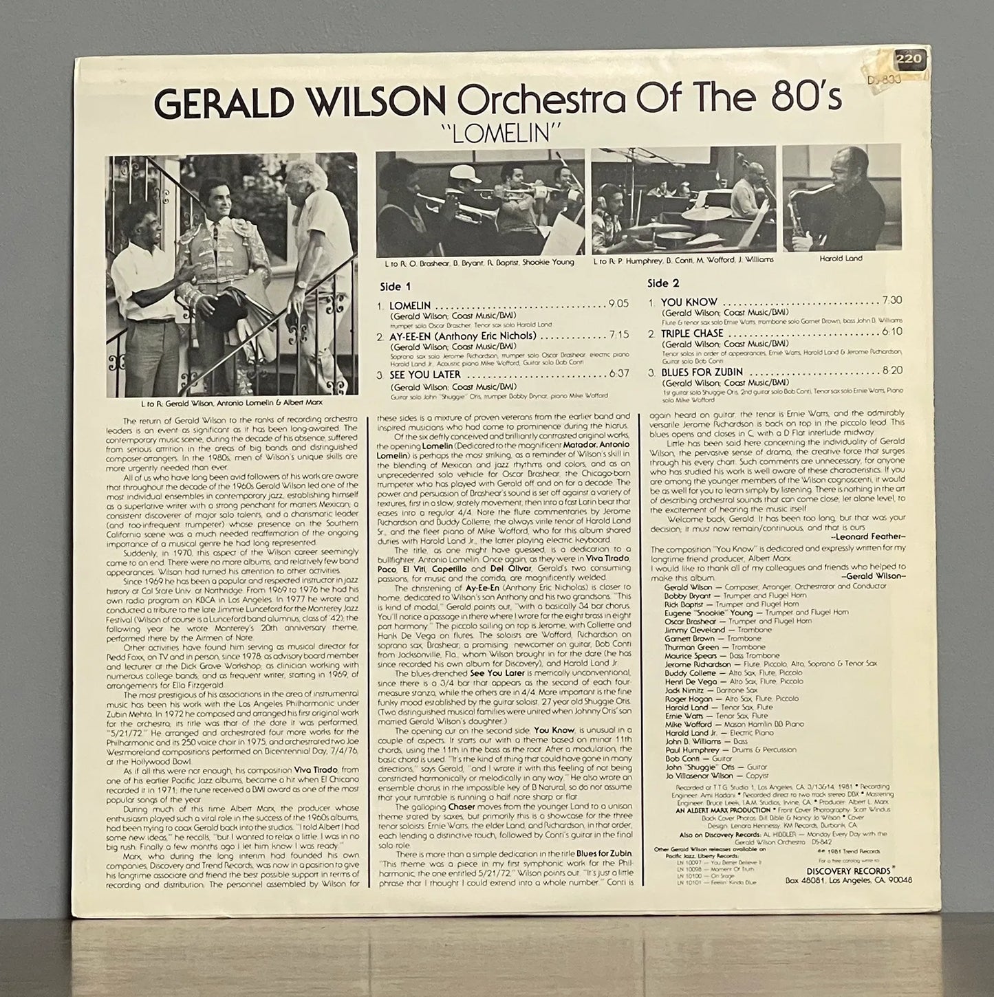 Gerald Wilson Orchestra Of The 80's – Lomelin