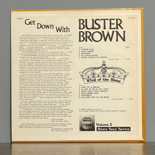 Buster Brown – Get Down With Buster Brown King Of The Blues