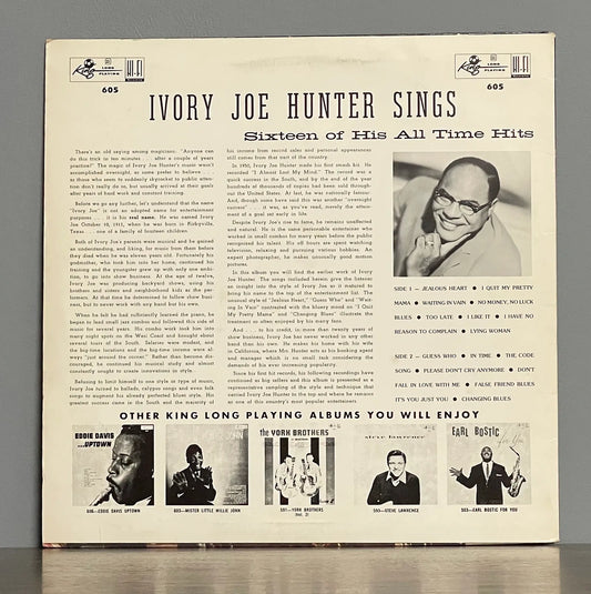 Ivory Joe Hunter – Ivory Joe Hunter Sings Sixteen Of His Greatest Hits