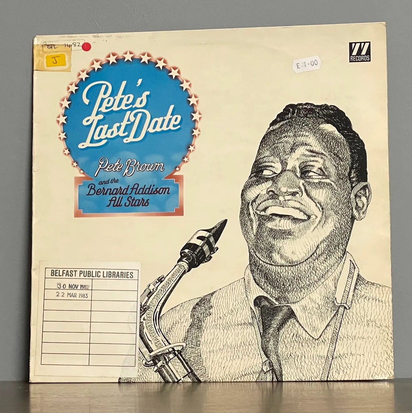 Pete Brown And The Bernard Addison All Stars – Pete's Last Date