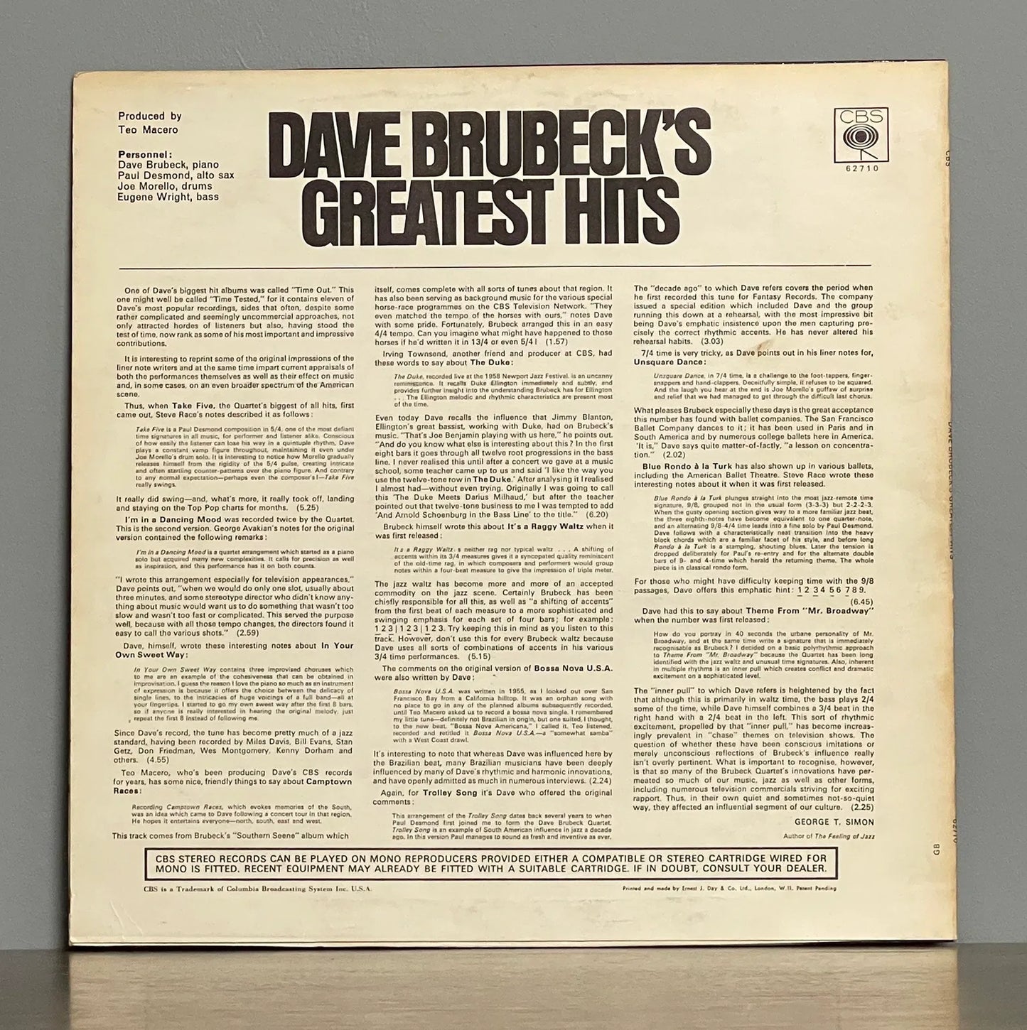 Dave Brubeck – Dave Brubeck's Greatest Hits