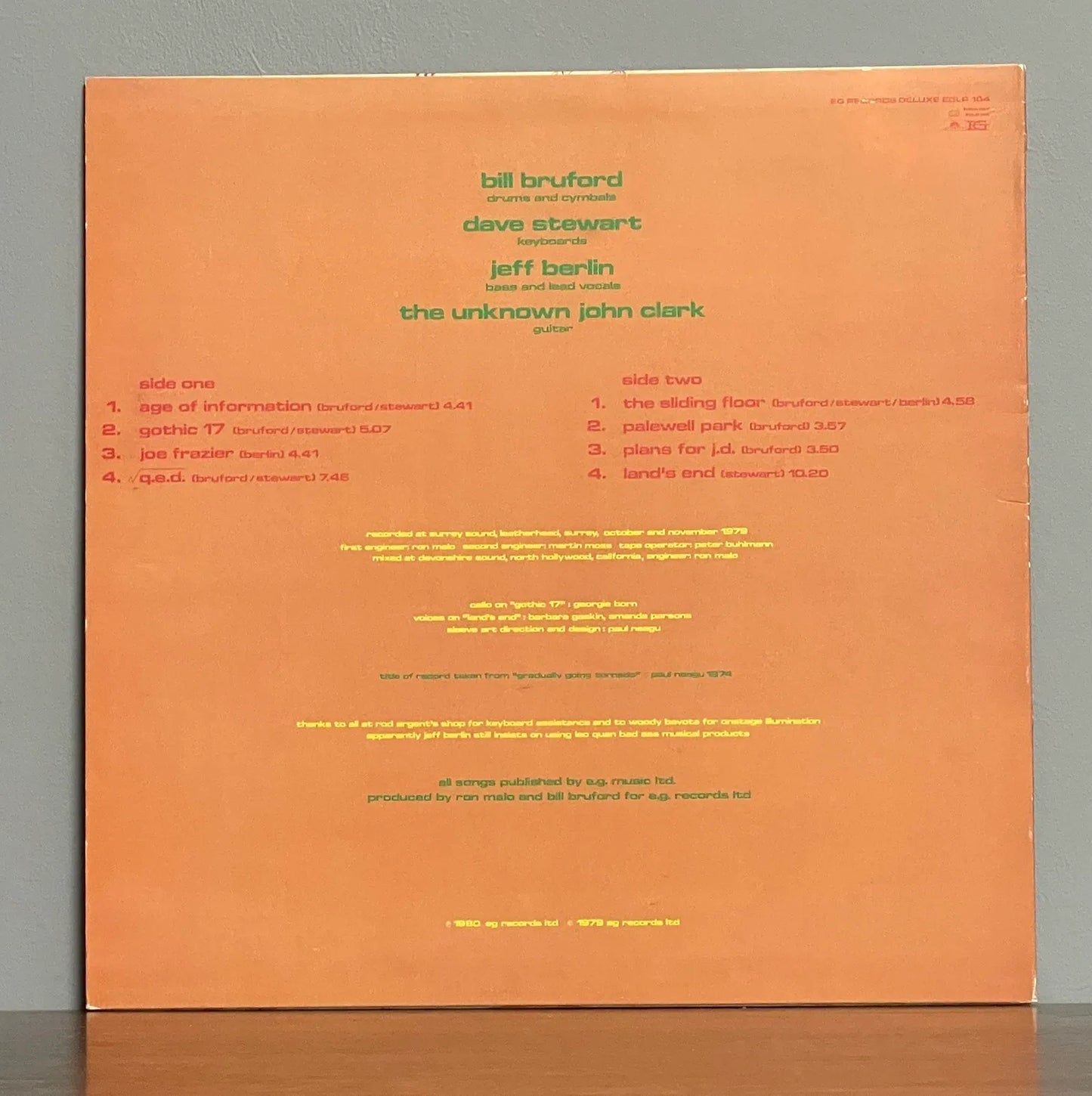 Bruford – Gradually Going Tornado