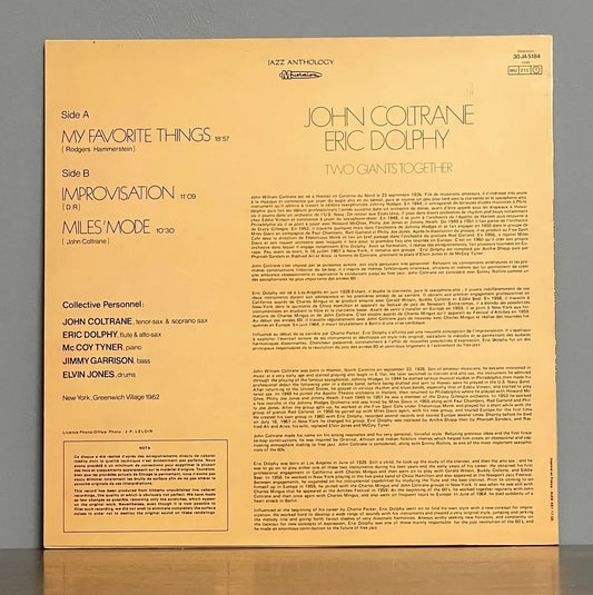 John Coltrane / Eric Dolphy – Two Giants Together - Rare Live Performance 1962