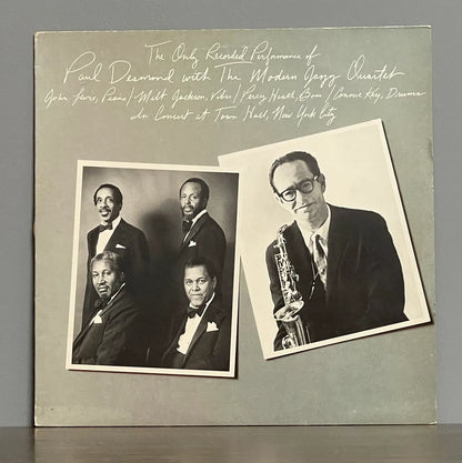 Paul Desmond With The Modern Jazz Quartet – The Only Recorded Performance Of Paul Desmond With The Modern Jazz Quartet
