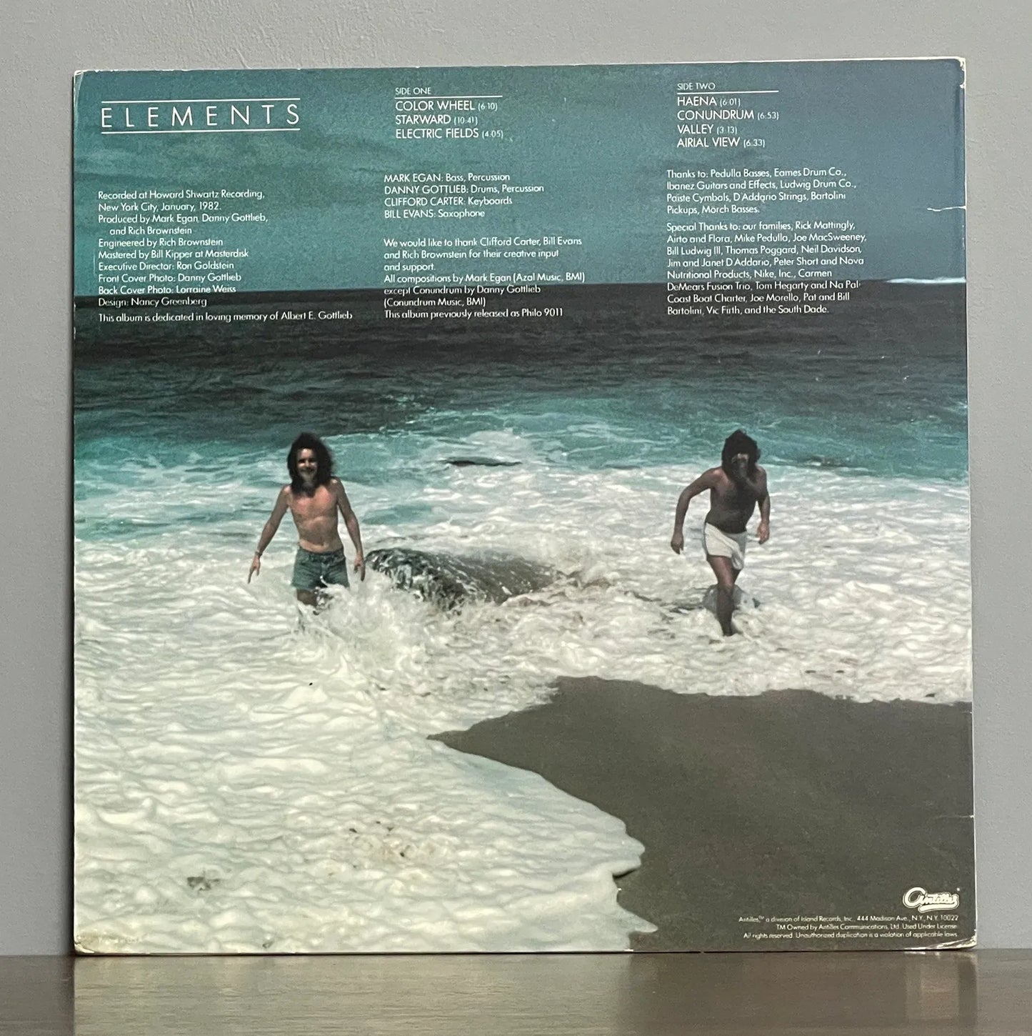 Elements, Mark Egan / Danny Gottlieb Featuring Clifford Carter / Bill Evans – Elements