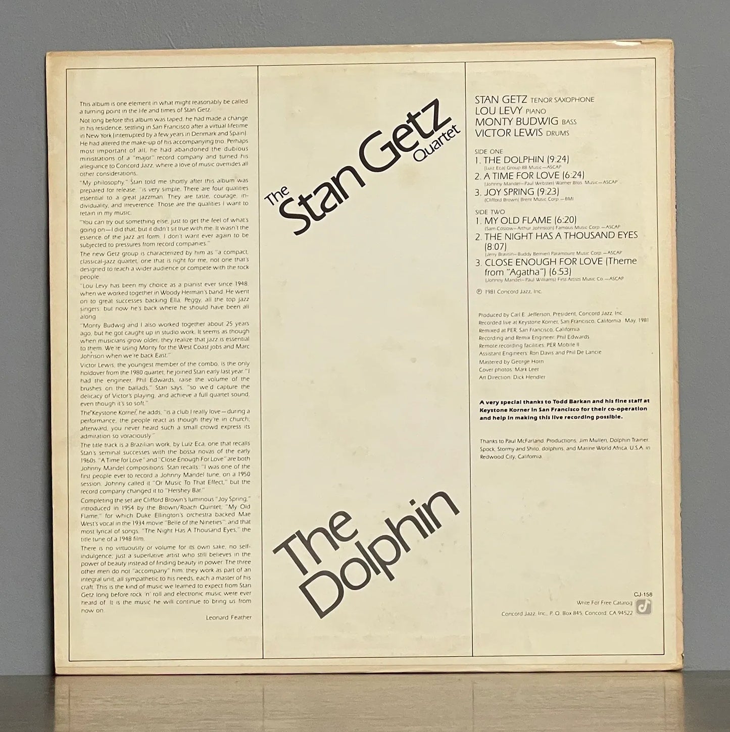 The Stan Getz Quartet – The Dolphin