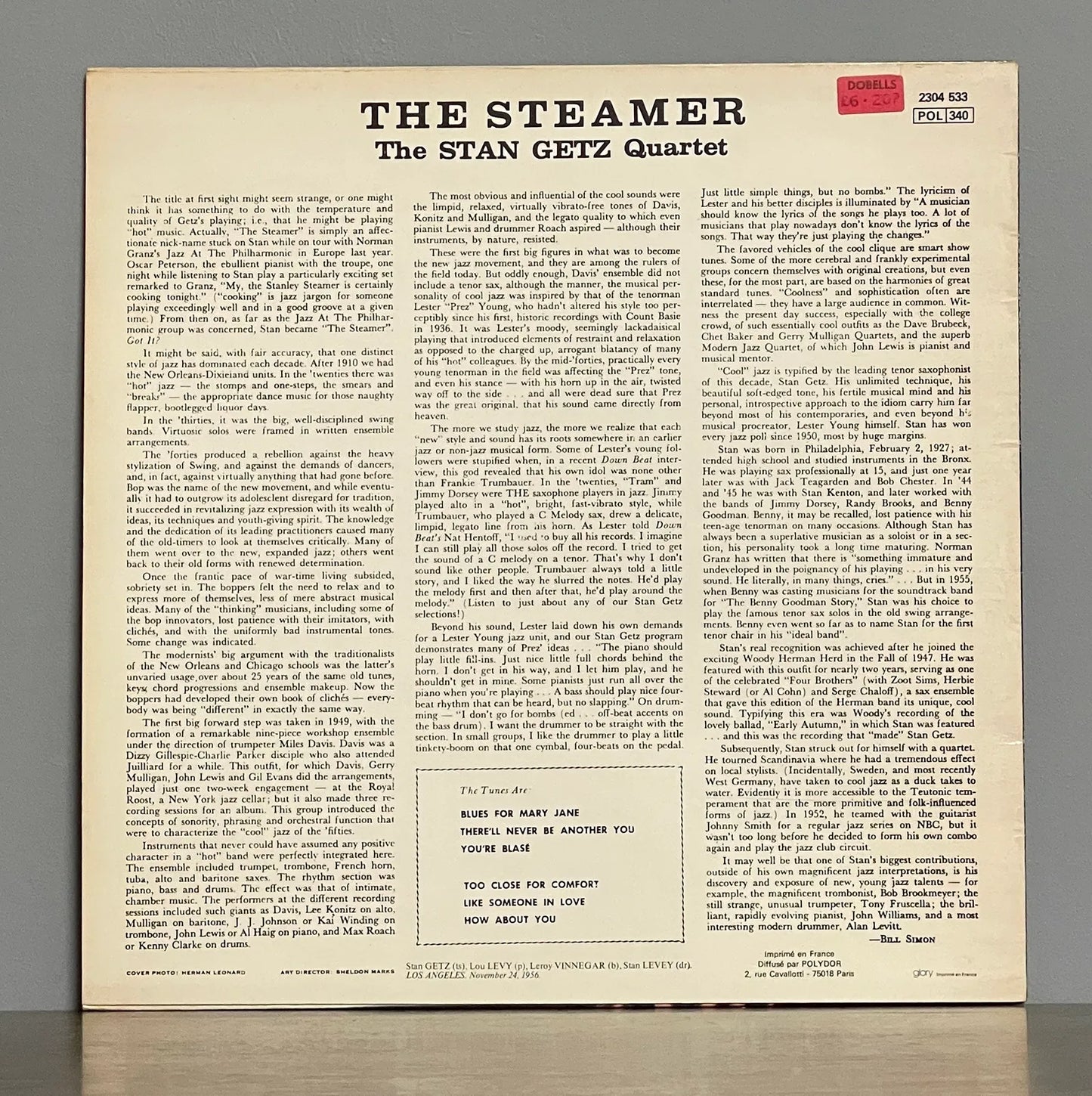 The Stan Getz Quartet – The Steamer