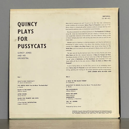 Quincy Jones And His Orchestra – Quincy Plays For Pussycats