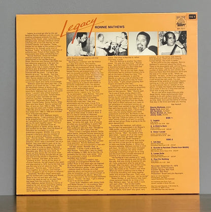 Ronnie Mathews – Legacy