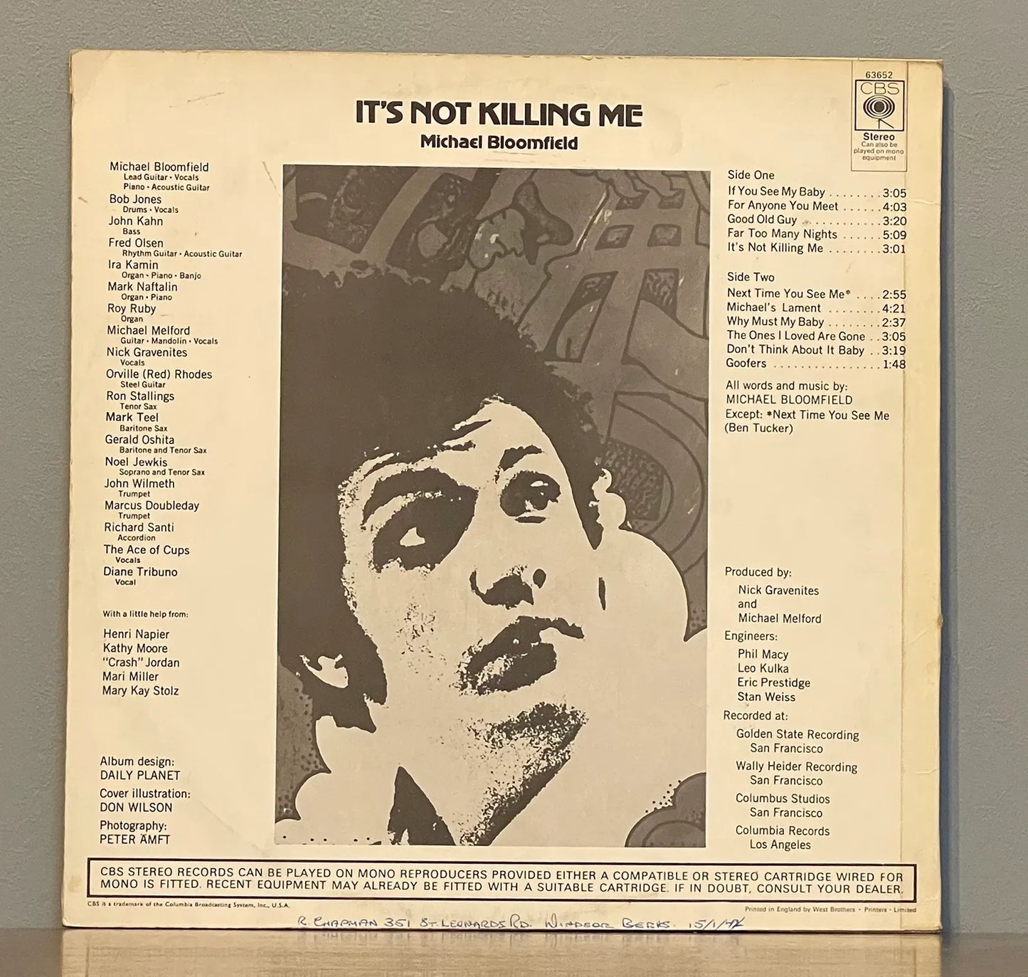 Michael Bloomfield – It's Not Killing Me