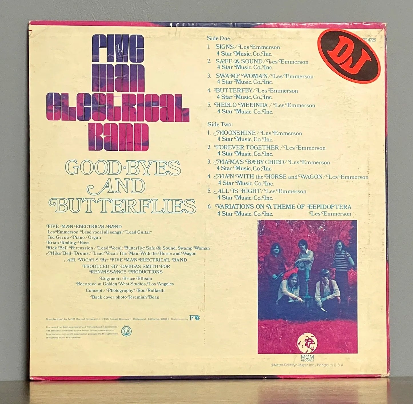 Five Man Electrical Band – Good-Byes & Butterflies