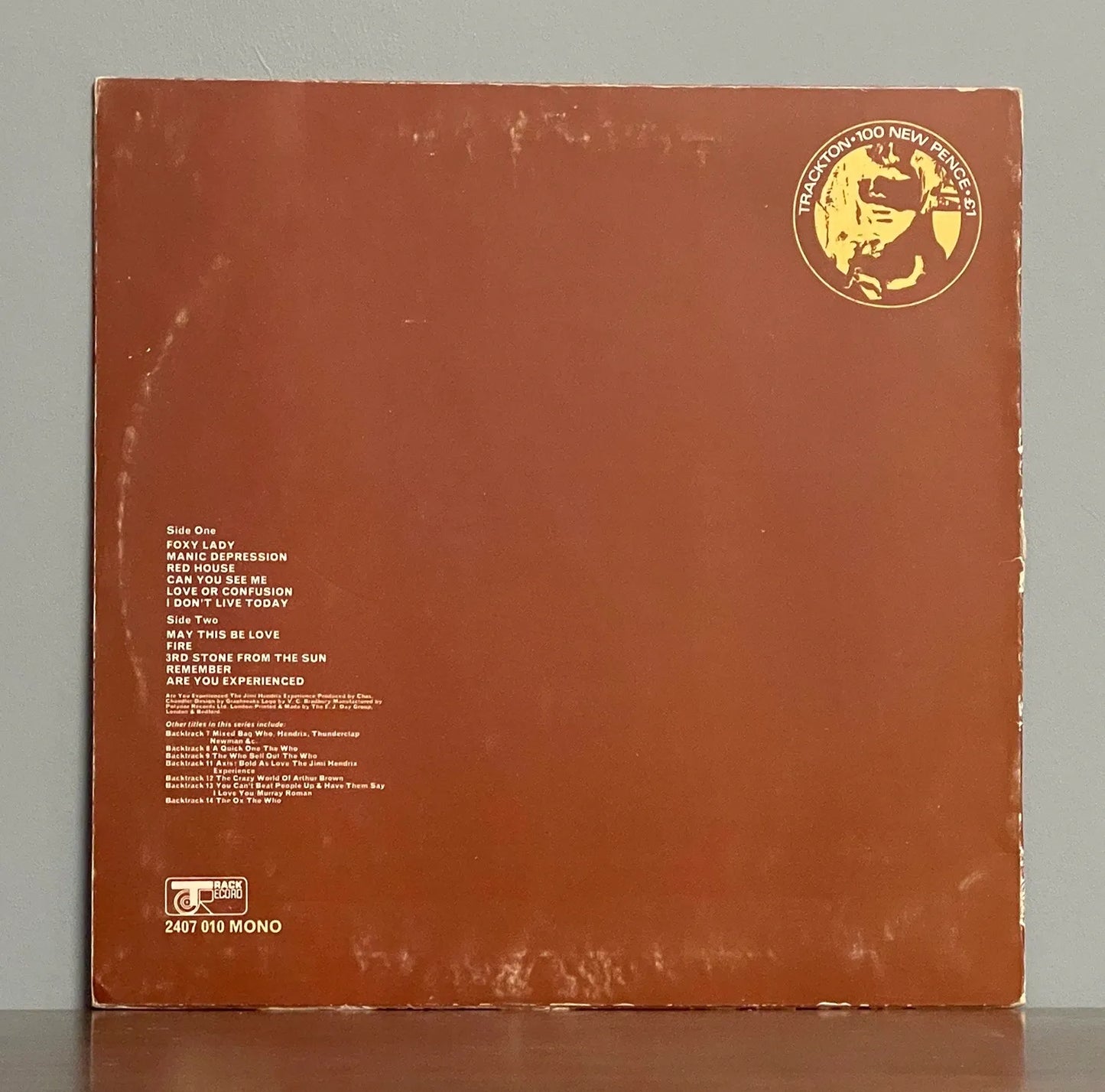 The Jimi Hendrix Experience – Are You Experienced - Backtrack 10