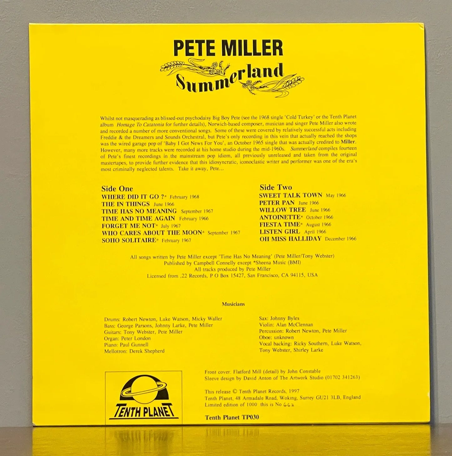 Pete Miller – Summerland