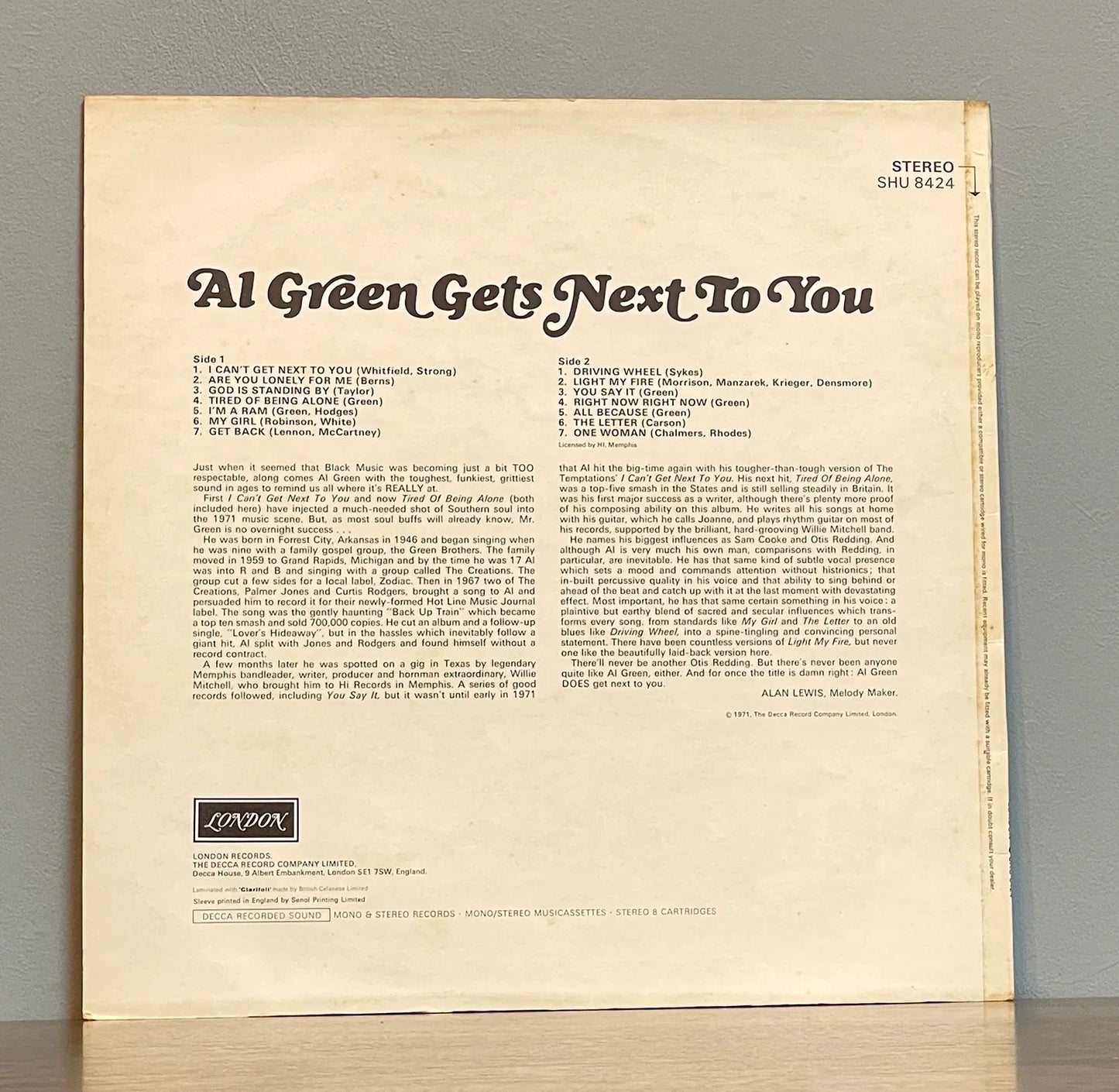 Al Green – Al Green Gets Next To You