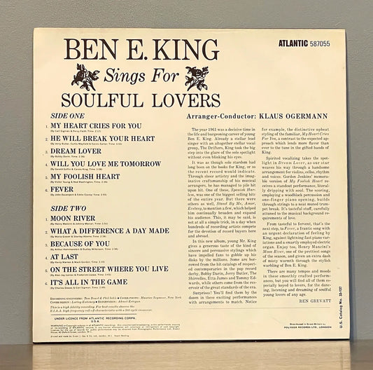 Ben E. King – Ben E. King Sings For Soulful Lovers