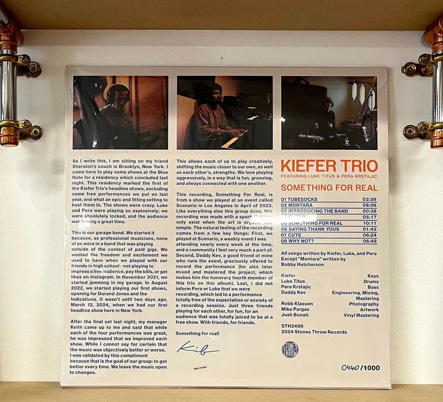 Kiefer Trio – Something For Real