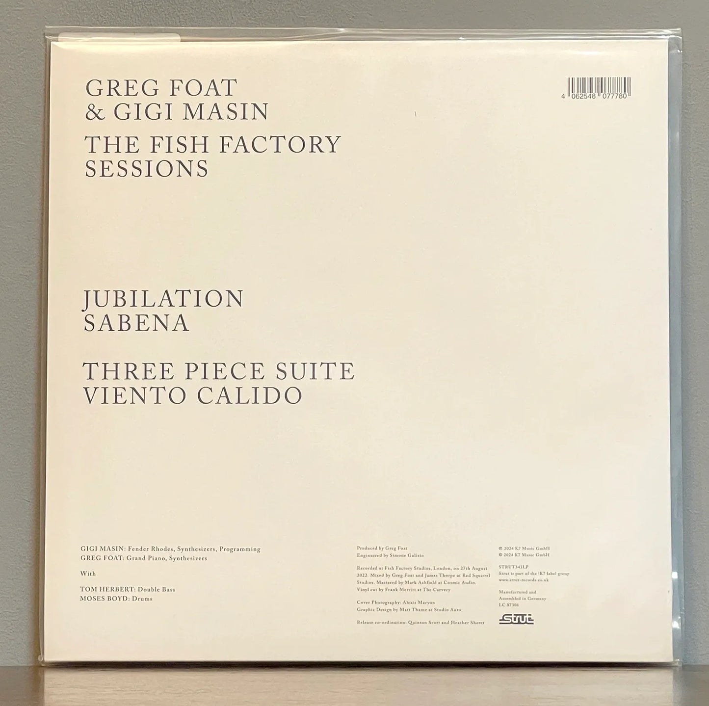 Greg Foat & Gigi Masin – The Fish Factory Sessions