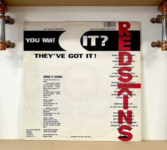 Redskins – Bring It Down (This Insane Thing)