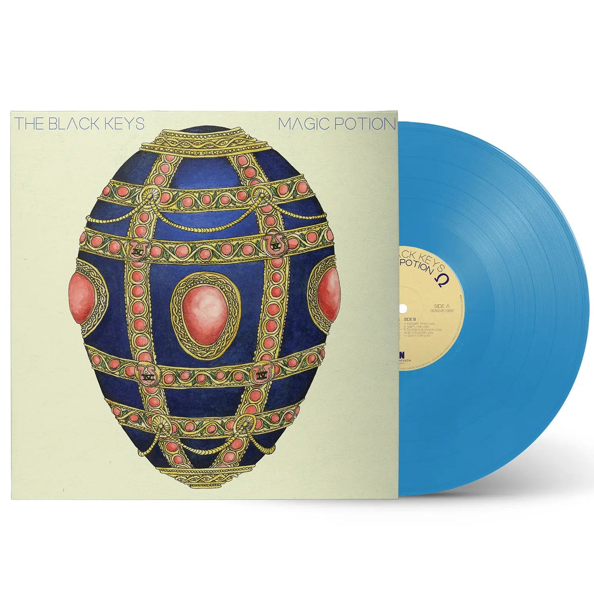 The Black Keys - Magic Potion (Limited Magic Potion Blue Vinyl LP)(Out 4/12) – official sleeve and coloured vinyl product shot