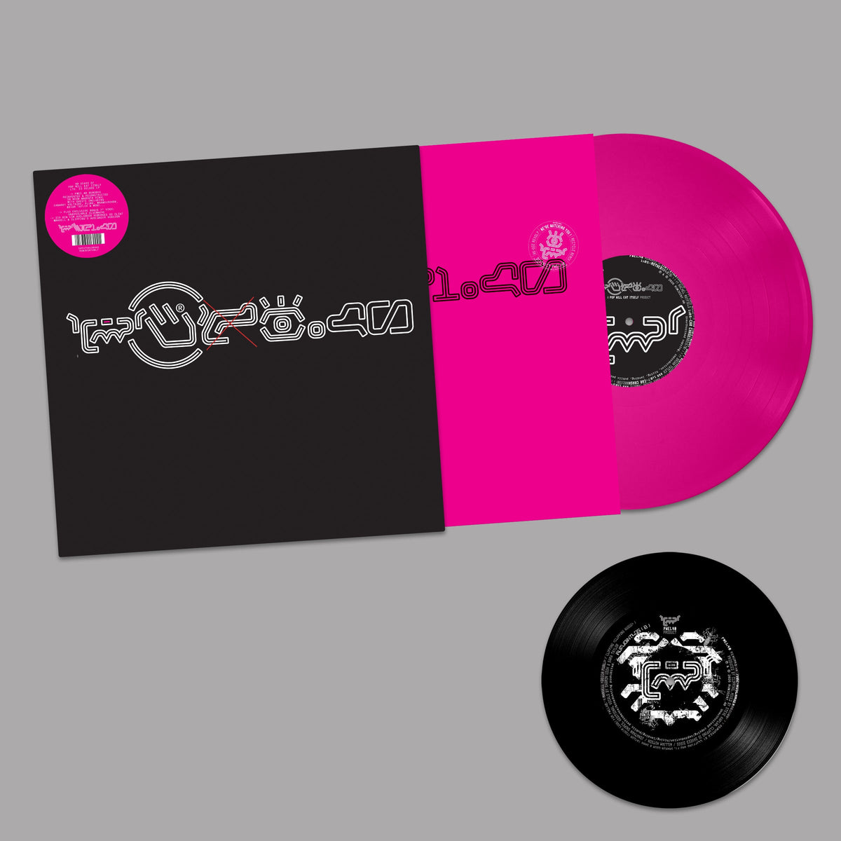 PWEI.40 magenta LP plus 7 inch official product mockup