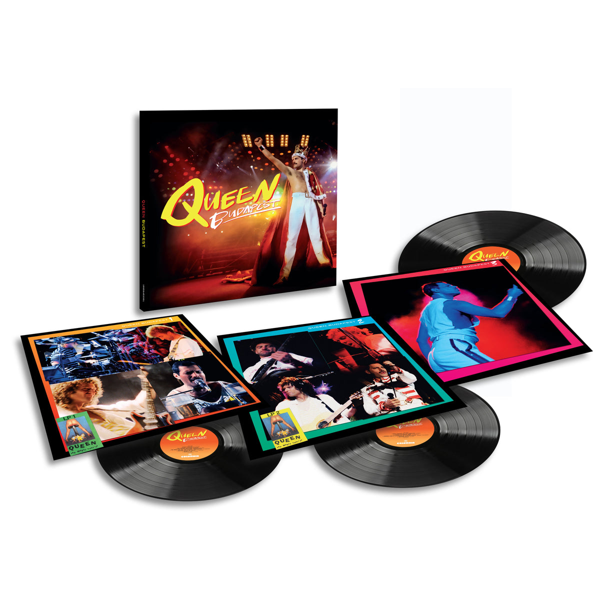 Queen – Queen Budapest – official black vinyl 3LP product shot