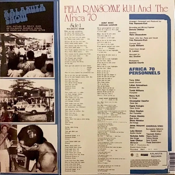 Fela & Africa 70 – Kalakuta Show