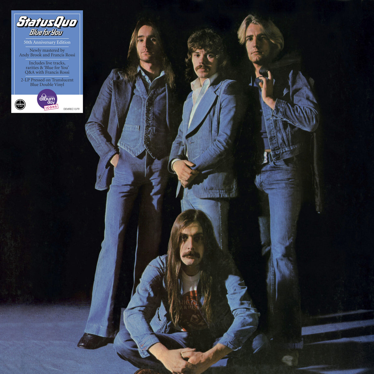 Status Quo - Blue for You Translucent Blue Vinyl 2LP