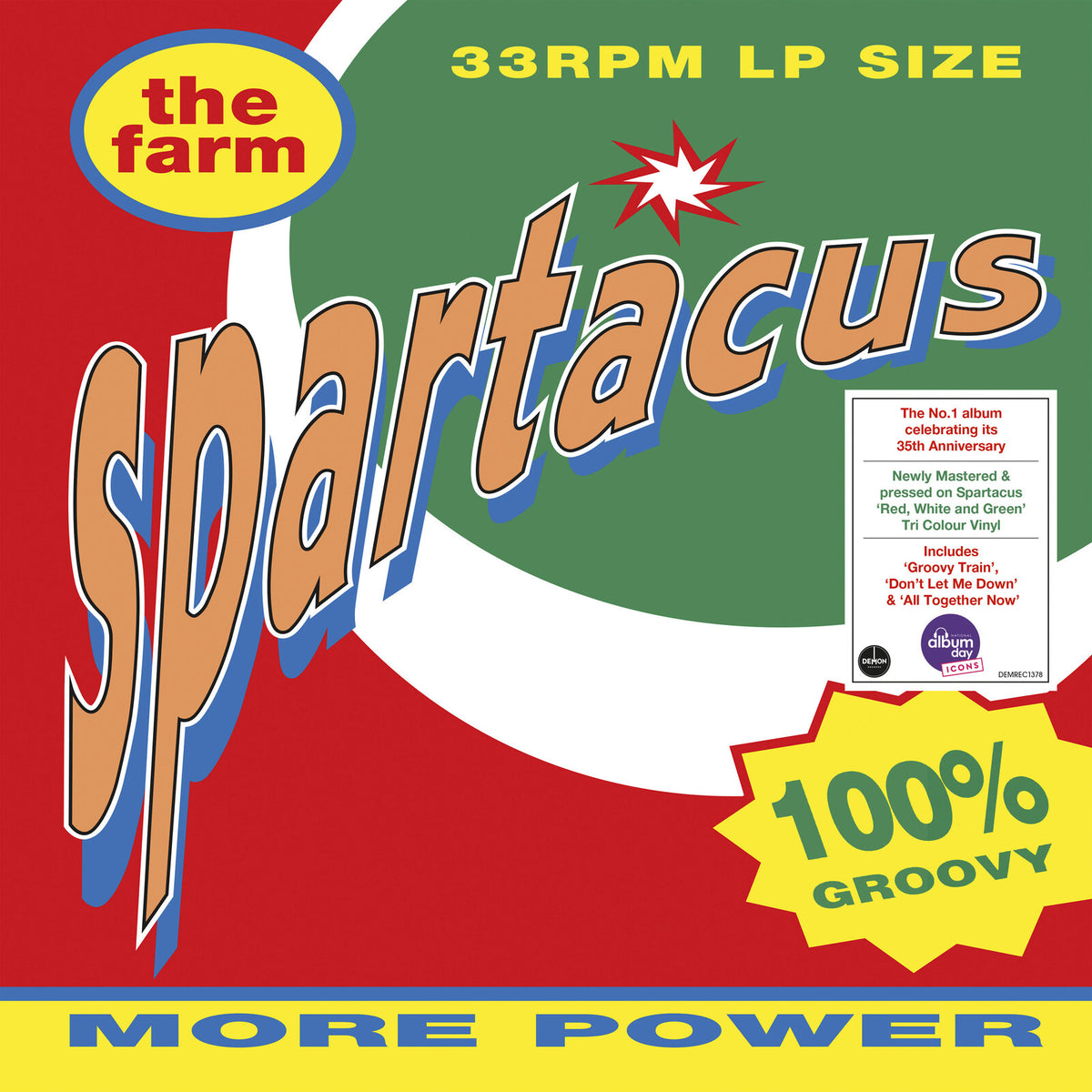 The Farm - Spartacus Tri-Colour Vinyl LP