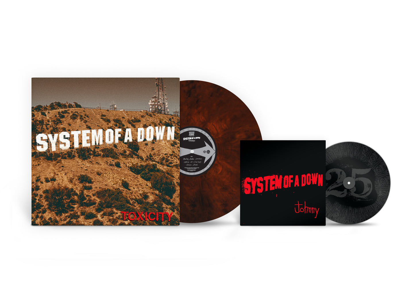 System of a Down - Toxicity (Indies Exclusive Burgundy Shadow LP+7Inch 25th Anniversary)(Out 20/11)