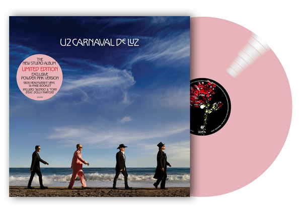 U2 Carnaval De Luz indies powder rose pink vinyl and booklet