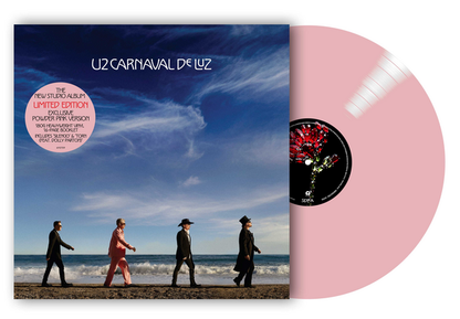 U2 Carnaval De Luz indies powder rose pink vinyl and booklet
