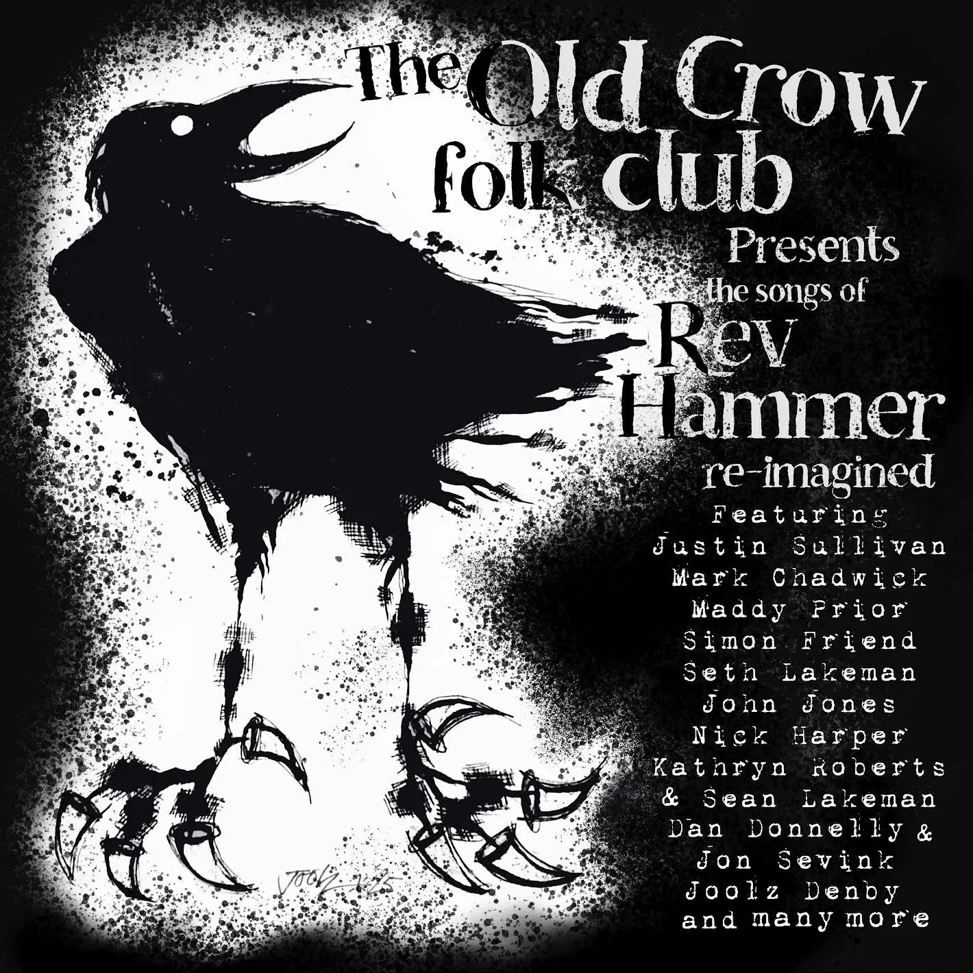 VARIOUS ARTISTS - THE OLD CROW FOLK CLUB PRESENTS THE SONGS OF REV HAMMER RE-IMAGINED (Out 11/9)