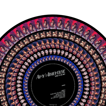 Amy Winehouse – Back To Black 20 zoetrope LP: official Side B picture-disc design