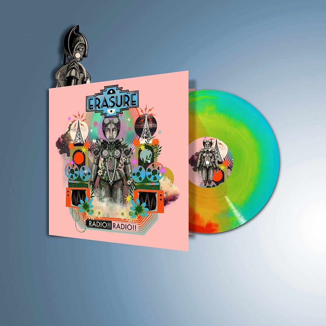 Erasure Radio!! Radio!! sunburst vinyl and gatefold sleeve