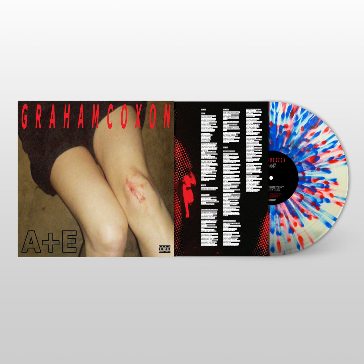 Graham Coxon - A+E Indies Red & Blue Splatter Vinyl LP official packshot