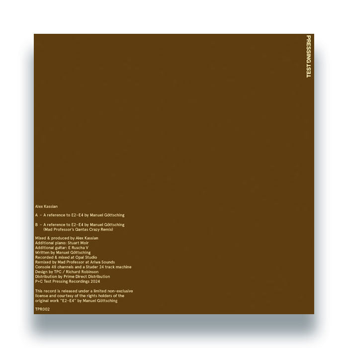 Alex Kassian - A reference to E2-E4 by Manuel Gottsching (Mad Professor Remix)(Out 11/9)