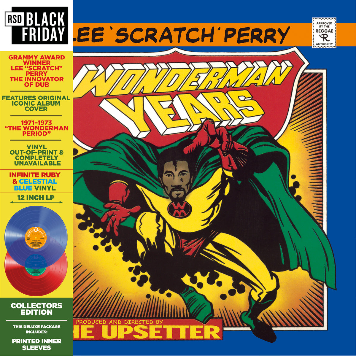 LEE 'SCRATCH' PERRY THE WONDERMAN YEARS VOL. 1 2LP RED & BLUE VINYL BLACK FRIDAY 2026