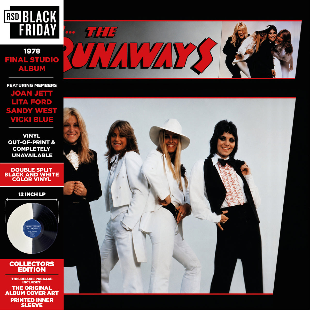 THE RUNAWAYS AND NOW… THE RUNAWAYS BLACKWHITE BI COLOR EFFECT VINYL BLACK FRIDAY 2026