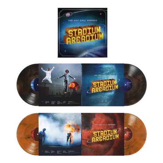 Red Hot Chili Peppers Stadium Arcadium brown and orange smoke 4LP